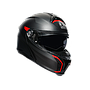 CASCO AGV TOURMODULAR MULTI frequency matt gunmetal/red